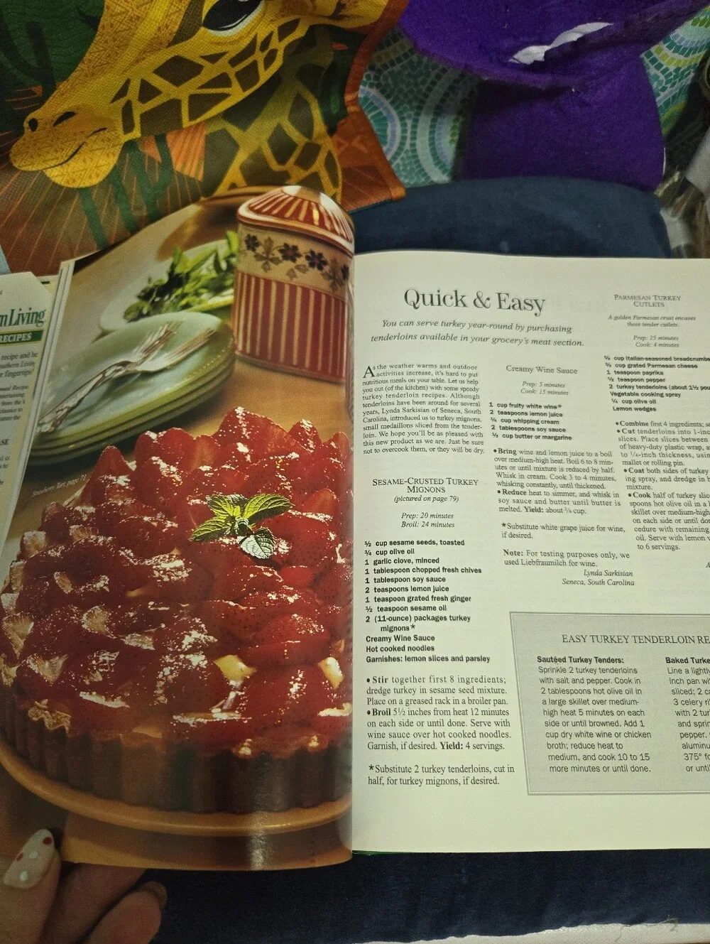 4/$15 Southern Living 2001 Annual Recipes Cookbook Hardcover Southern Cooking